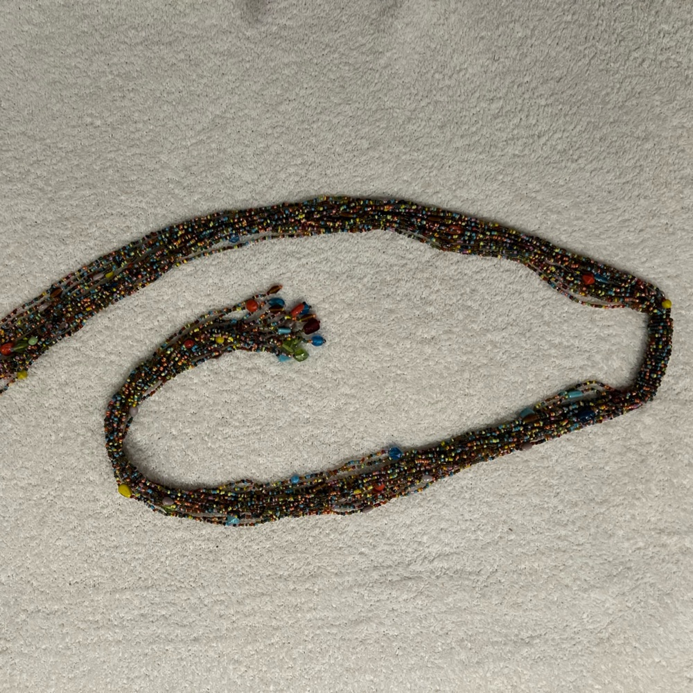 Chicos multicolored beaded belt